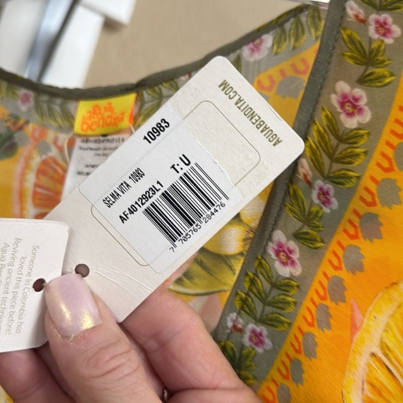 Agua Bendita Selam Vita Tunic Cover up Caftan NWT One Size - Picture 5 of 16